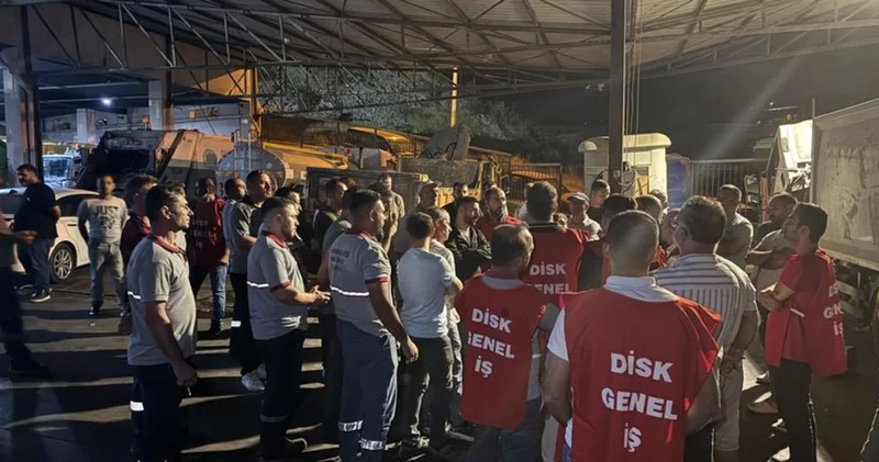 Karşıyaka Belediyesi nde 5 aydır maaş alamayan işçiler iş bıraktı Son dakika haberleri