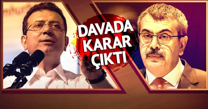 İmamoğlu kazandı, Bakan Tekin kaybetti! Davada karar çıktı: Manevi tazminat ödeyecek