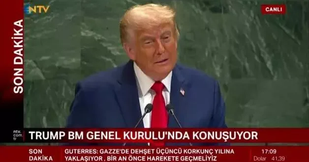 Trump ın BM konuşmasında prompter ile imtihanı!