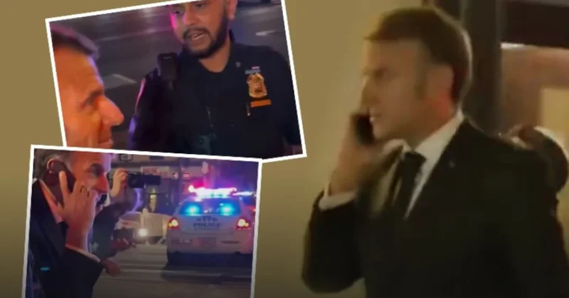 Polisler Macron un yolunu kapattı, açtırmak için Trump ı aradı Sözcü Gazetesi