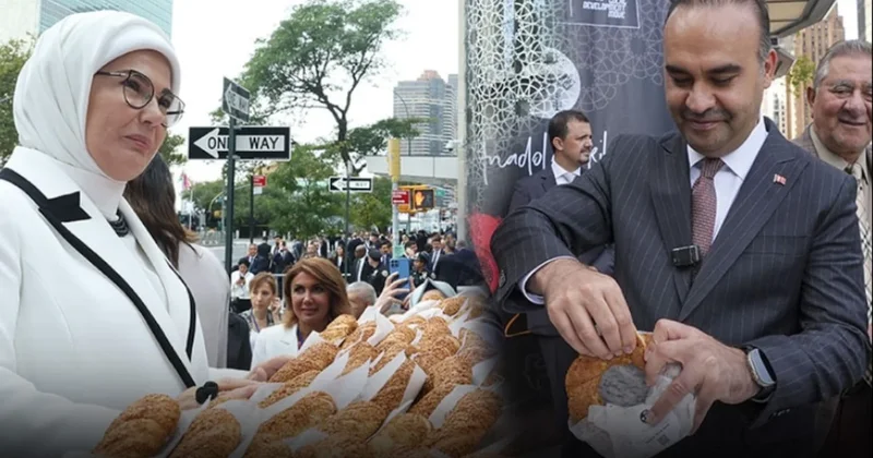 Sanayi Bakanlığı New York ta simit dağıttı Sözcü Gazetesi