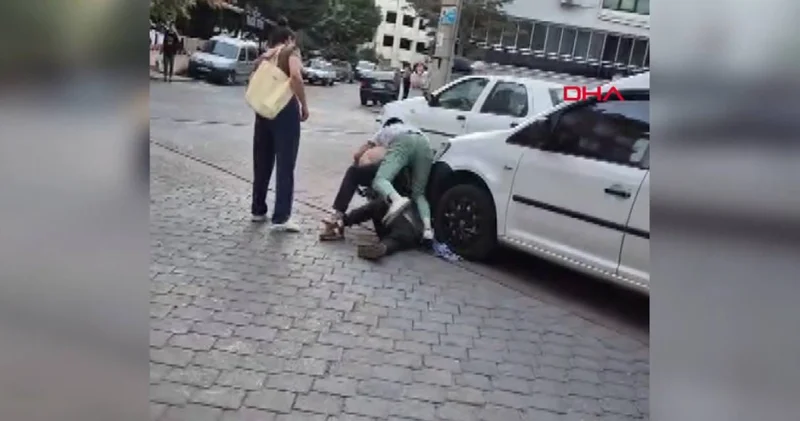 Terliği çıkarıp kavgaya daldı