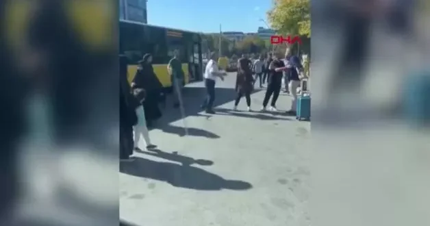 İETT şoförüyle yolcu yumruk yumruğa kavga etti