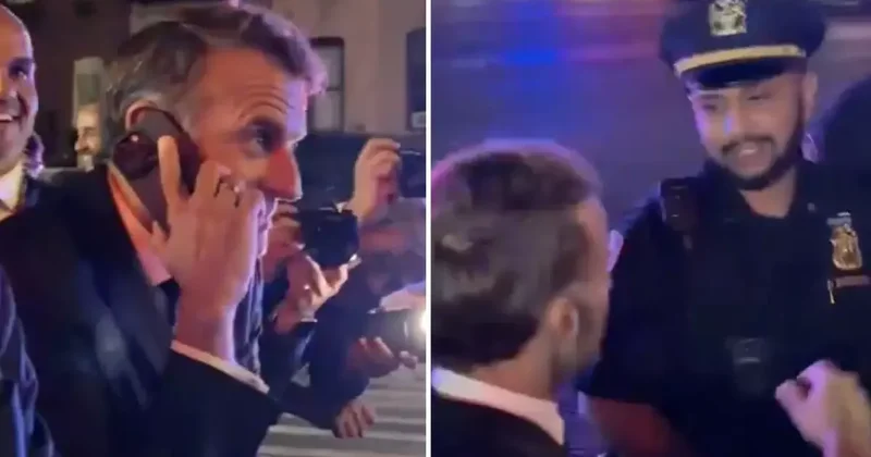 ABD de aracı durdurulan Macron, Trump ı aradı