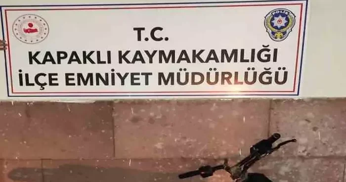 Çalınan motosiklet bulundu, şüpheli tutuklandı