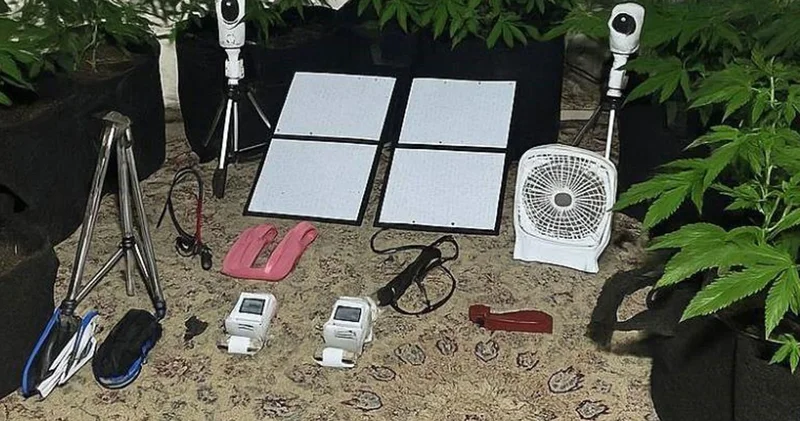 Uzaktan kontrolle metruk binada uyuşturucu yetiştirdi