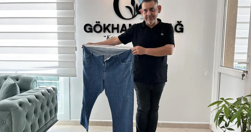 Diyet ve sporla 9 ayda 77 kilo verdi; 162 den 85 e düştü