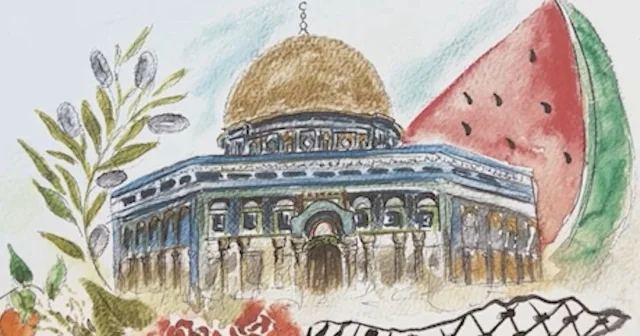 Eyüpsultan’da öğretmenler Gazze için resmettiler VİDEO İZLE