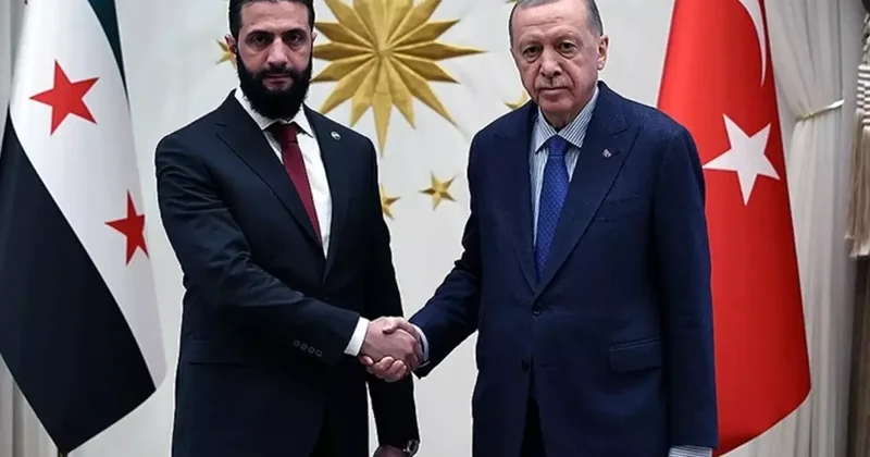 Cumhurbaşkanı Erdoğan ile Şara Dolmabahçe de görüştü