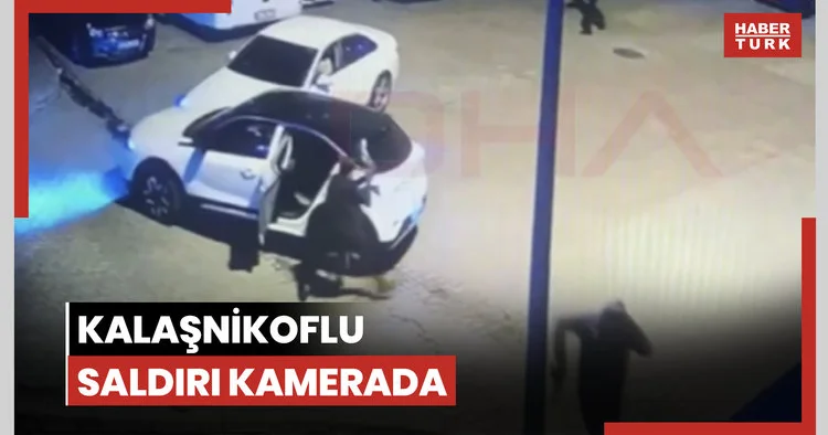 Kağıthane de kalaşnikoflu saldırı kamerada