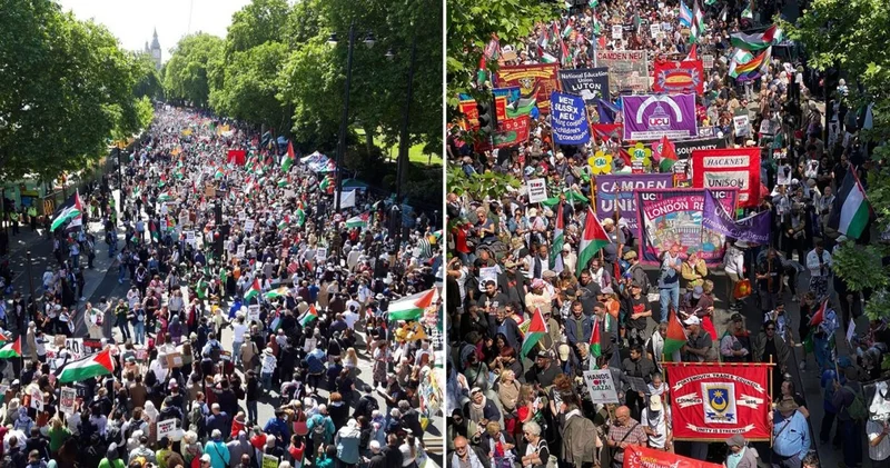 Binlerce kişi İngiltere nin İsrail e silah satışını protesto etti