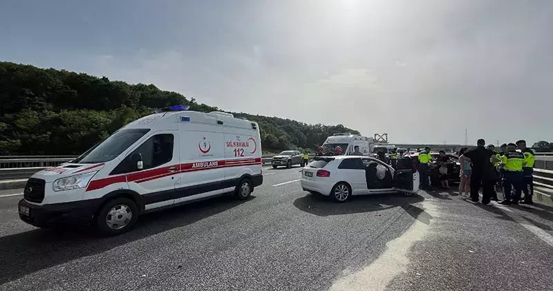 Kuzey Marmara Otoyolu’nda zincirleme kaza: 1’i ağır 5 yaralı
