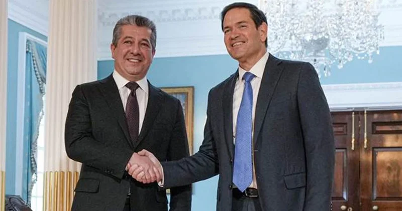 IKBY Başbakanı Barzani, ABD Dışişleri Bakanı Rubio ile görüştü