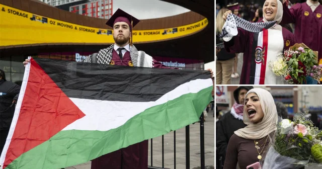 New York ta düzenlenen Filistin e destek gösterisine yeni mezunlardan anlamlı destek Amerika Haberleri