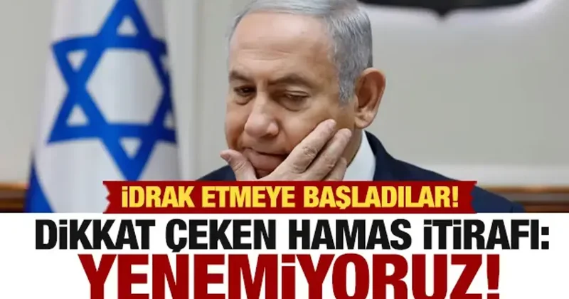 İdrak etmeye başladılar! Dikkat çeken Hamas itirafı: Yenemiyoruz!