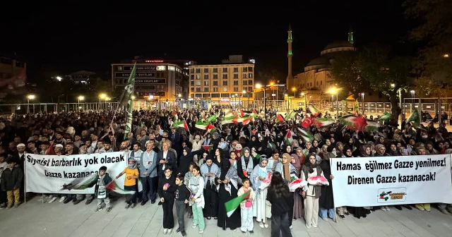 Van halkı Gazze için sokakta: Susma sustukça sıra sana gelecek VİDEO İZLE