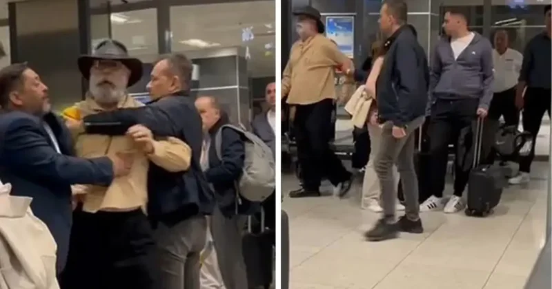Cüneyt Asan Havalimanında Tartıştı