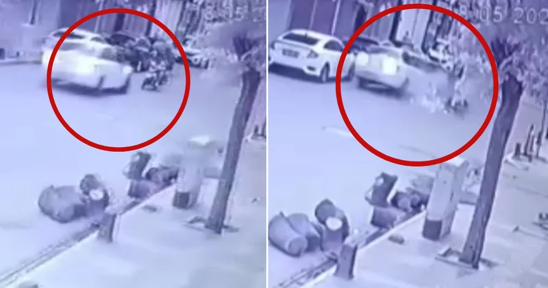Motosikletli genç korkunç kazada ölümün kıyısından döndü!