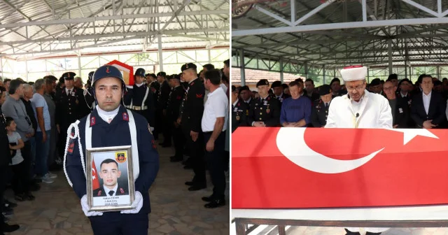 Derede boğularak hayatını kaybeden jandarma astsubay memleketi Ordu da son yolculuğuna uğurlandı Ordu Haberleri