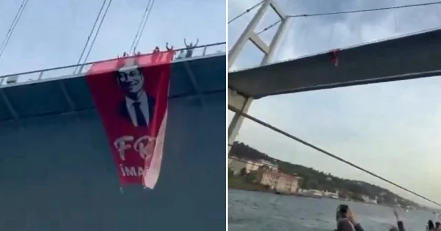 Köprüde pankart açtılar: CHP li vekillere İmamoğlu soruşturması İstanbul Haberleri