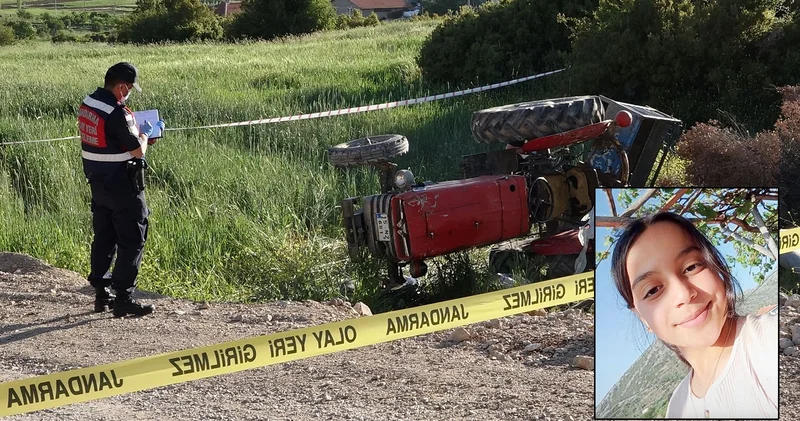 Devrilen traktördeki ortaokul öğrencisi Edanur öldü
