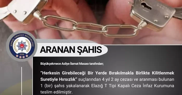 Bingöl’de arama kaydı bulunan 4 kişi yakalandı