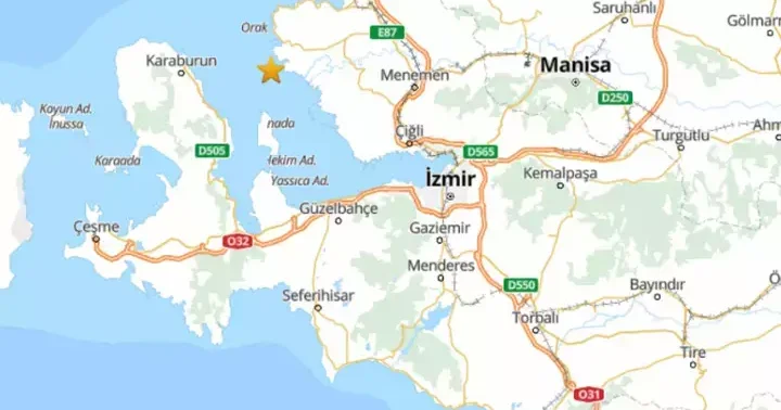 Son dakika... İzmir Körfezi nde 3.7 büyüklüğünde deprem