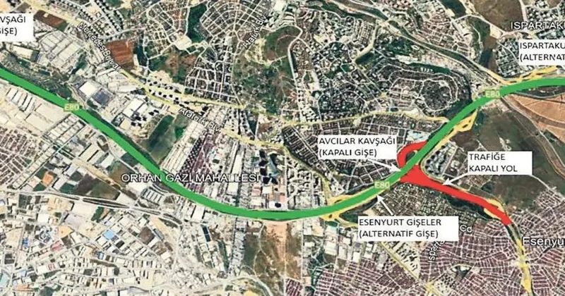 Dikkat! Avcılar gişeleri 6 gün trafiğe kapalı