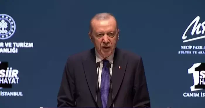 Cumhurbaşkanı Erdoğan Bir Şiir İçin Canım İstanbul etkinliğinde konuşuyor