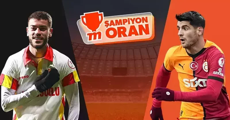 Galatasaray, Süper Lig de Göztepe nin konuğu olacak! Maçın heyecanı Şampiyon Oranlar ile Misli de İddaa Spor Haberleri