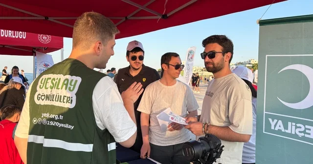 Samsun daki Gençlik ve Spor Festivali kapsamında Yeşilay stant açtı Samsun Haberleri