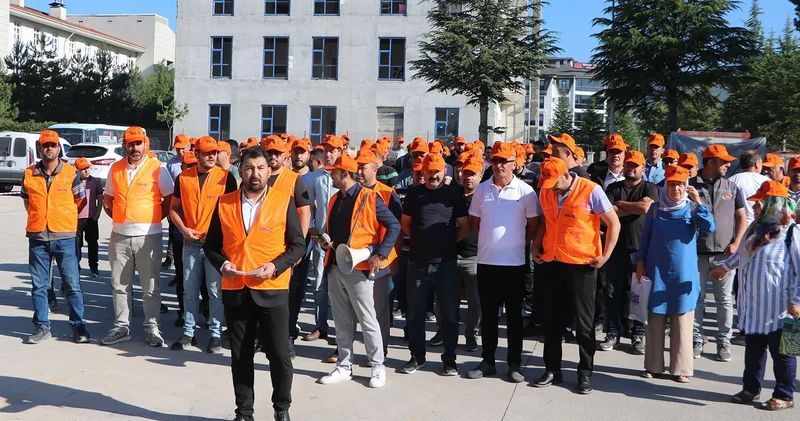 Bolu da kamu işçilerinden zam protestosu