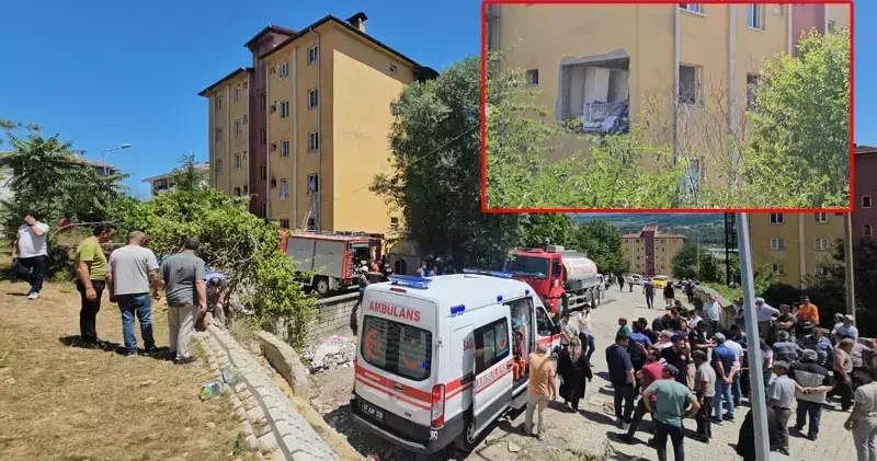 Zonguldak ta 5 katlı binada patlama; 1 i ağır 5 yaralı