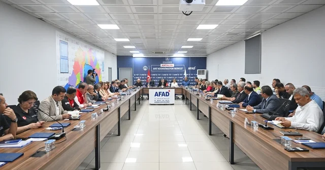 Antalya da İl Afet ve Acil Durum Koordinasyon Kurulu Toplantısı yapıldı Antalya Haberleri