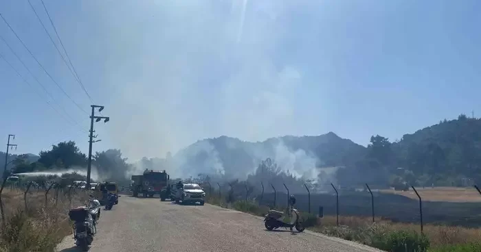 Marmaris’teki yangına hızlı müdahale