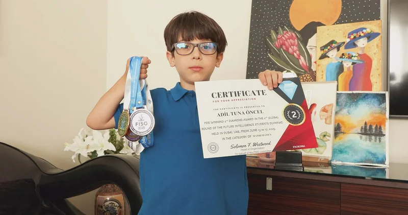 Henüz 7 yaşında matematikte dünya şampiyonu olan Tuna nın hedefi bilim insanlığı
