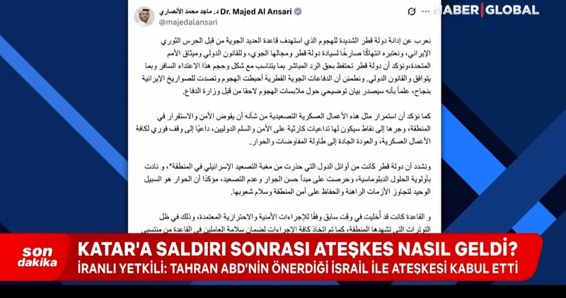 Katar’a saldırı sonrası ateşkes nasıl geldi?