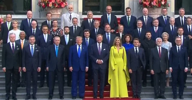 Aile fotoğrafında Erdoğan ve Trump yan yana VİDEO İZLE