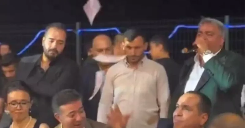 Belediye başkanlarının düğün eğlencesine bakın! Birbirlerine para attılar
