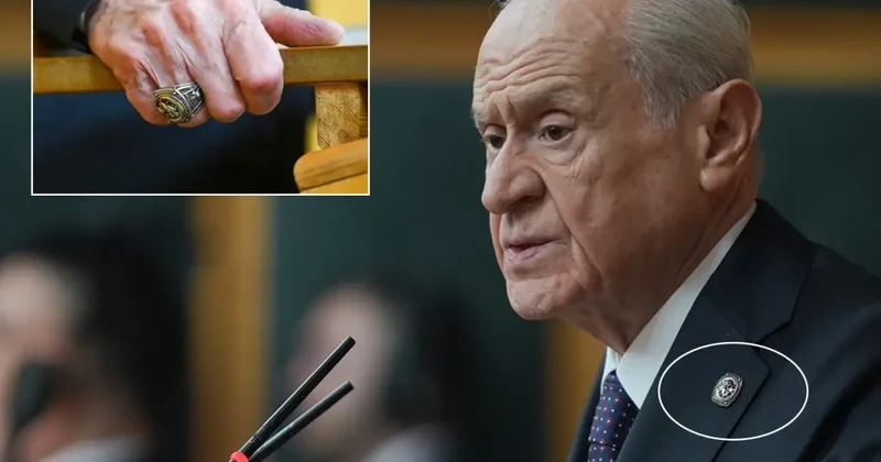 Bahçeli nin yüzüğü ve rozeti dikkat çekti! İşte üzerindeki mesaj