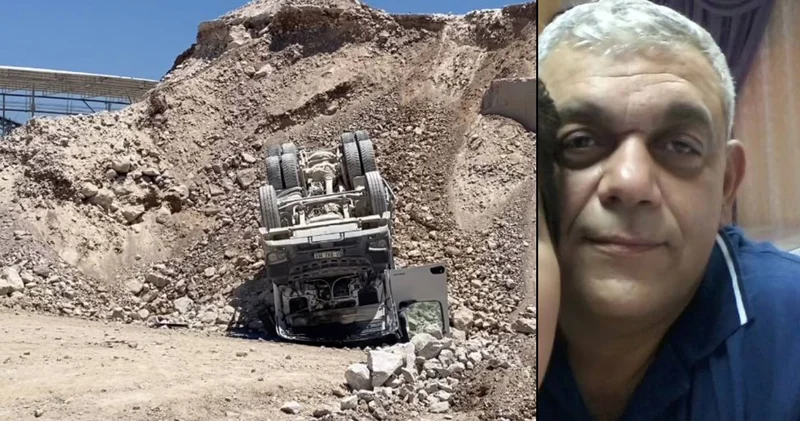 Kum ocağında kamyon devrildi: 1 işçi öldü