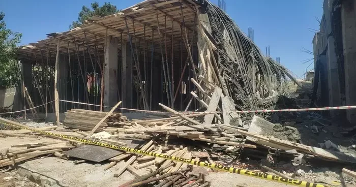 Şanlıurfa da inşaatta tablanın çökmesi sonucu 7 işçi yaralandı