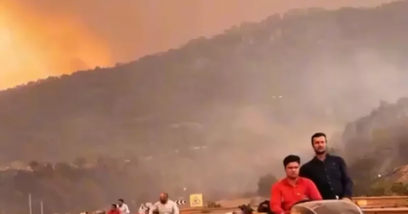 İznikli çiftçiler tankerlerle yangına koştu! Tüyleri diken diken eden anlar