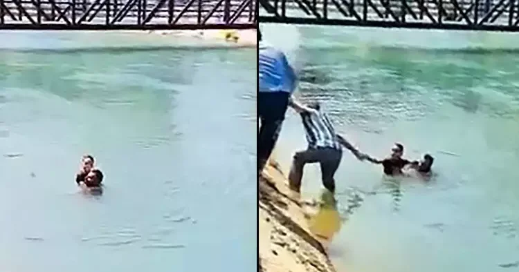 Adana da inşaat işçisinden hayat kurtaran hamle! Hiç düşünmeden kendimi kanala attım