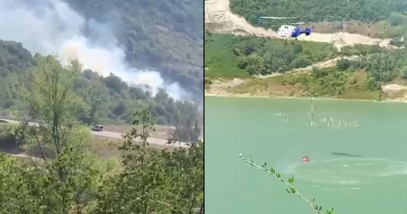 Bartın da orman yangını faciaya dönüşmeden söndürüldü