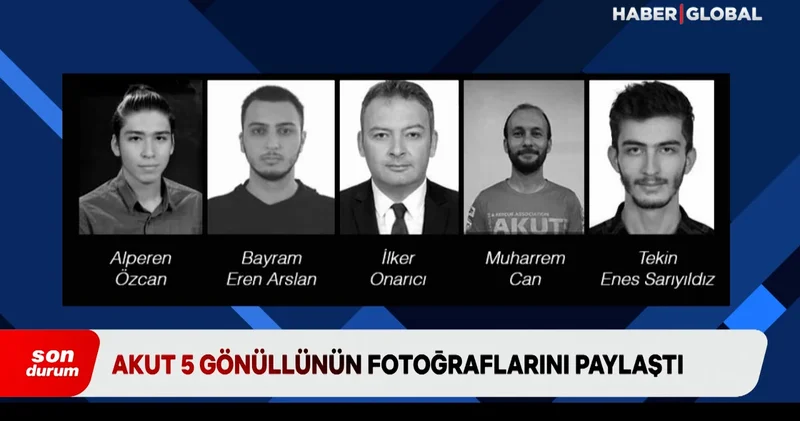 Akut 5 gönüllünün fotoğraflarını paylaştı