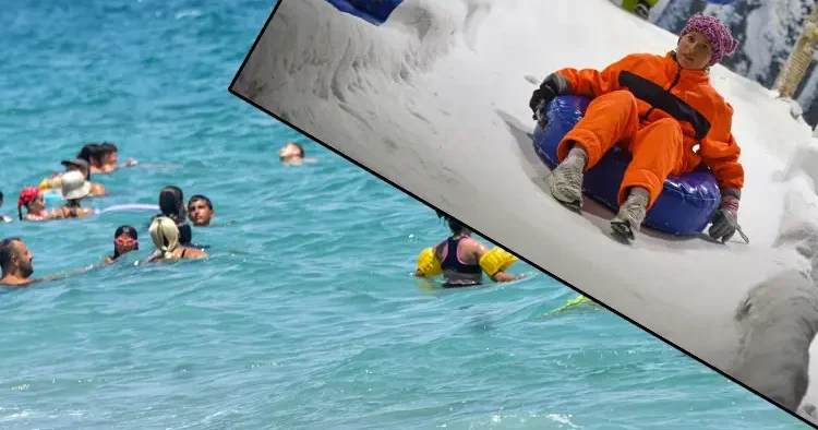 Onlar eksi 2 dereceyi yaşıyor! Dışarıda lavın içindeymişiz gibi ama burada hava çok serin