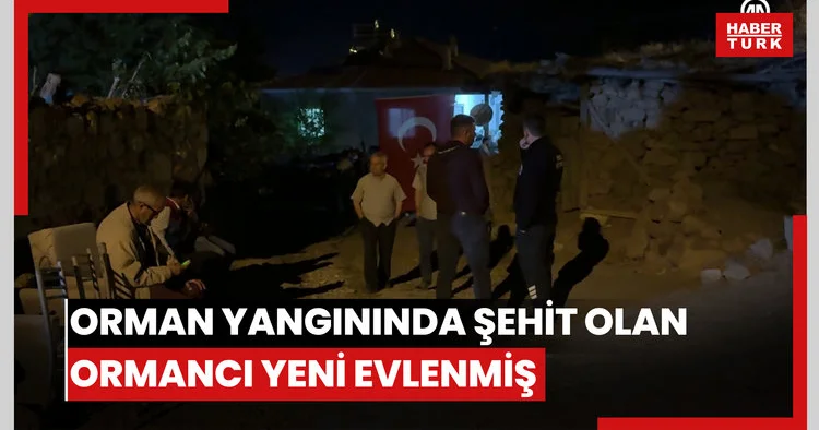 Eskişehir de çıkıp Afyonkarahisar a sıçrayan orman yangınında şehit olan ormancı yeni evlenmiş