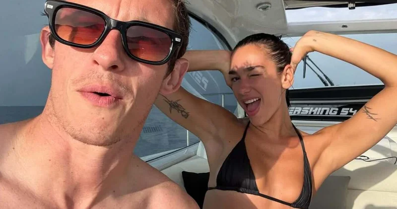 Dua Lipa ve Callum Turner Palermo da aşk tazeledi