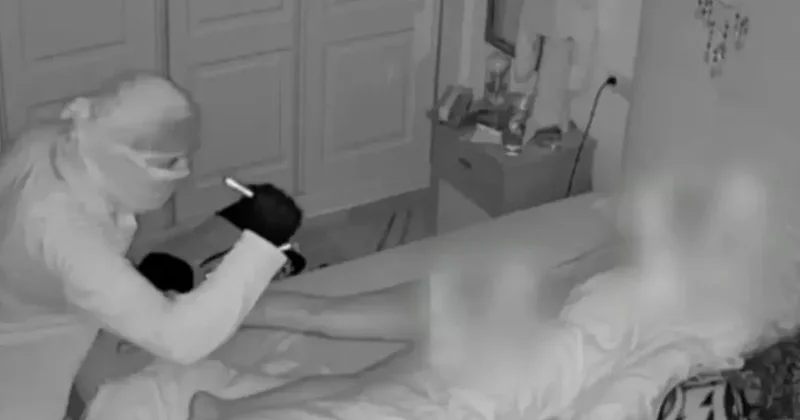 Hırsız, çıplak uyuyan kadını önce taciz etti sonra cüzdanını alıp gitti!